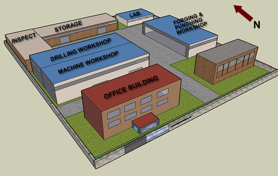 Factory Workshop and Office Building Area
