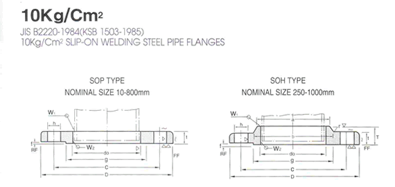 10K Flanges Drawing